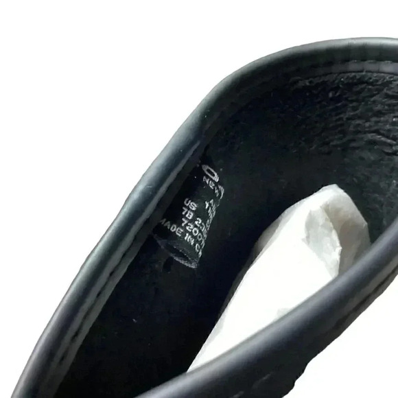 Coach Tristee Womens 7 B Black Lined Tall Lace Up Rubber Rainboots Riding - Picture 9 of 9